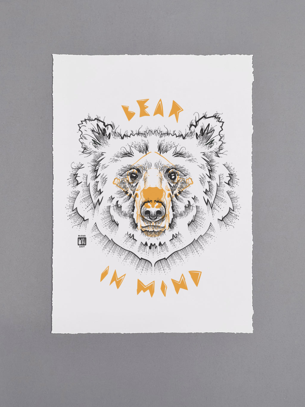 Bear in Mind — Bear Art Print | A3 Giclée