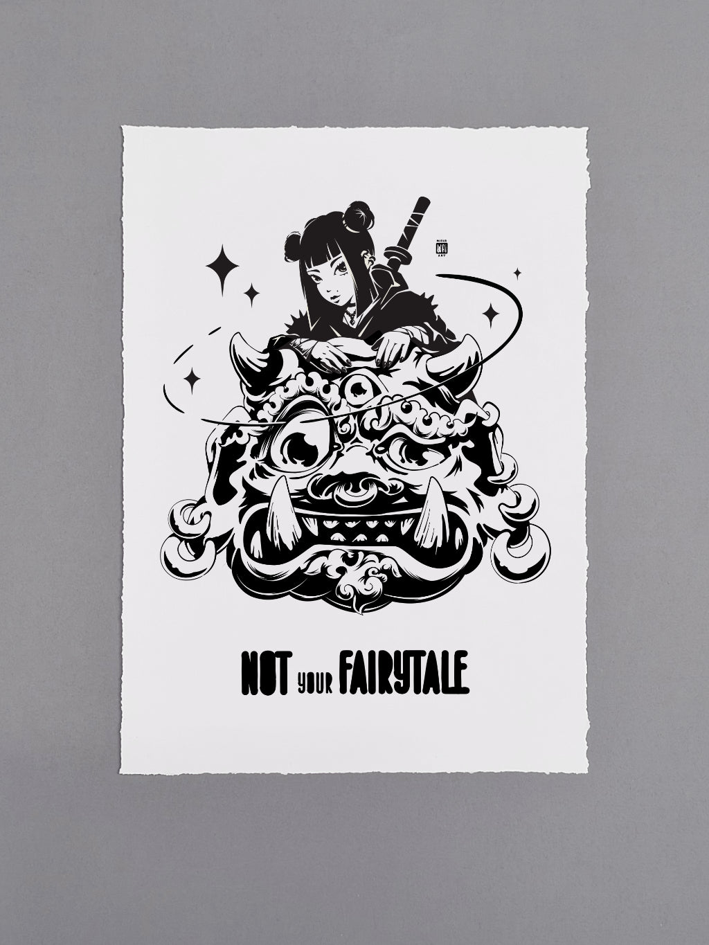 Not Your Fairytale — Warrior Art Print | A3 Giclée