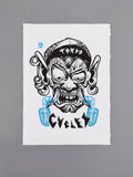 Tokyo Cycles — Urban Cyclist Art Print | A3 Giclée