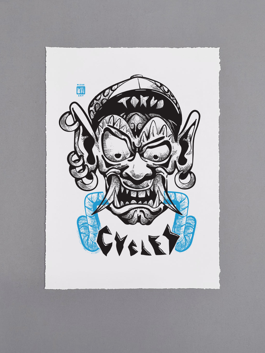 Tokyo Cycles — Urban Cyclist Art Print | A3 Giclée