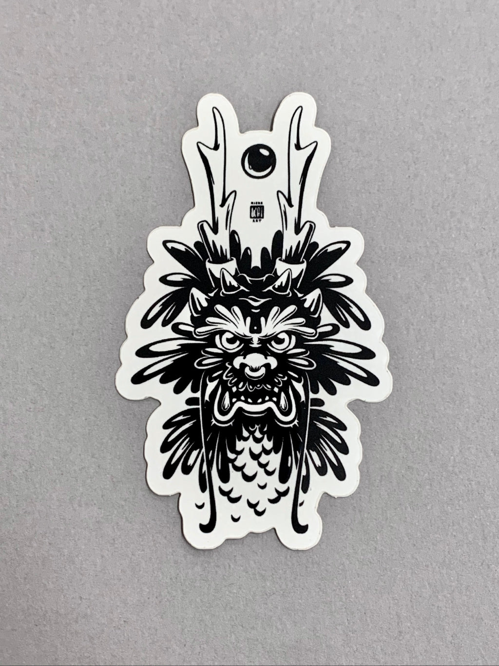 "Dragon Head" Die-cut Vinyl Sticker