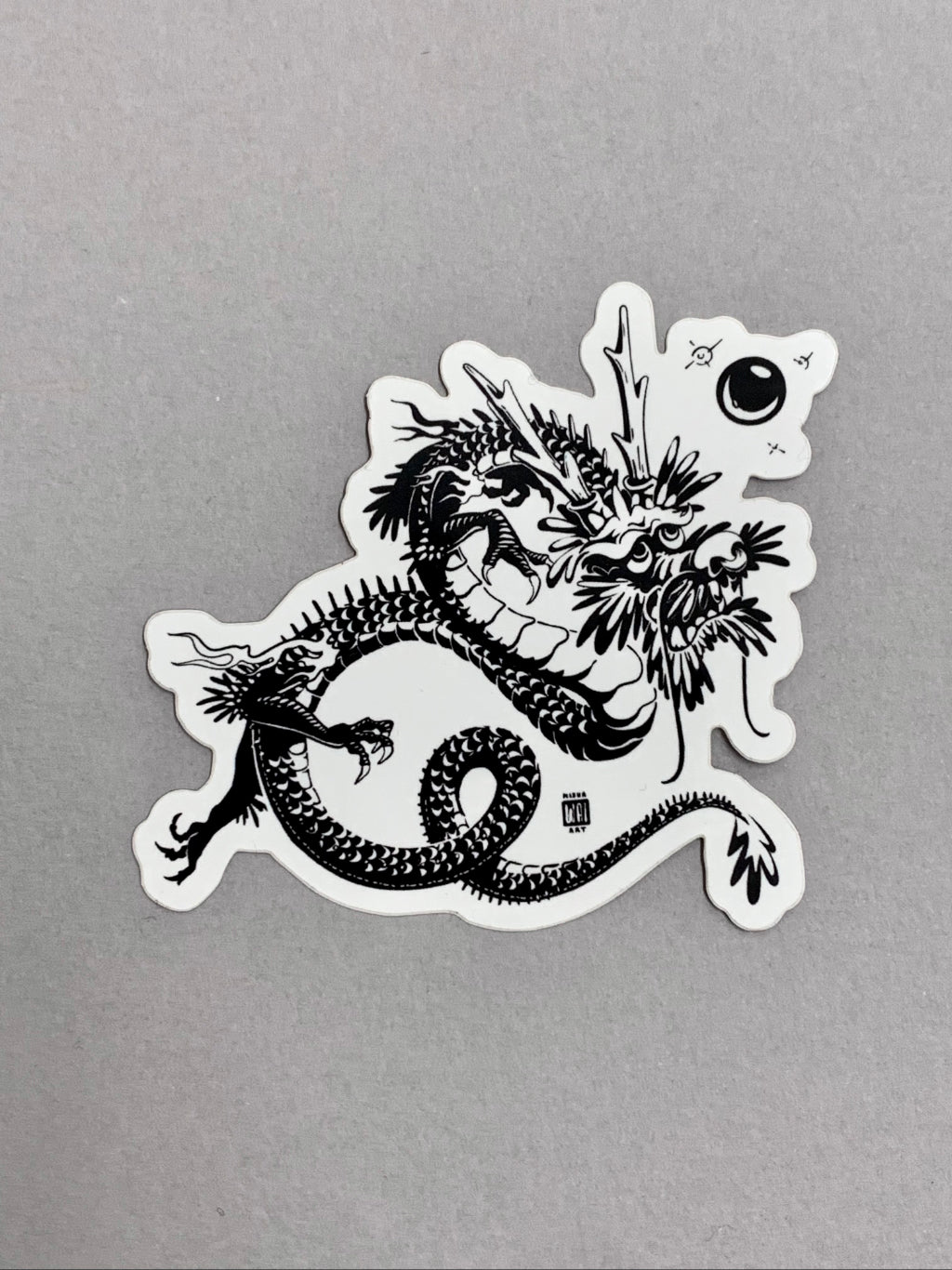 "Silly Dragon" Die-cut Vinyl Sticker