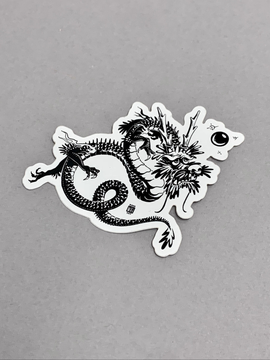 "Silly Dragon" Die-cut Vinyl Sticker