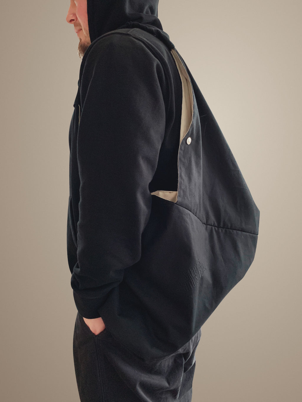 Origami Tote Bag with Logo Embroidery